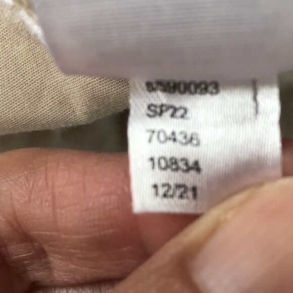 Loft Women’s High Rise Paper Bag Cropped Pants Beige/ Khaki  Size 12 Petite - Picture 16 of 16